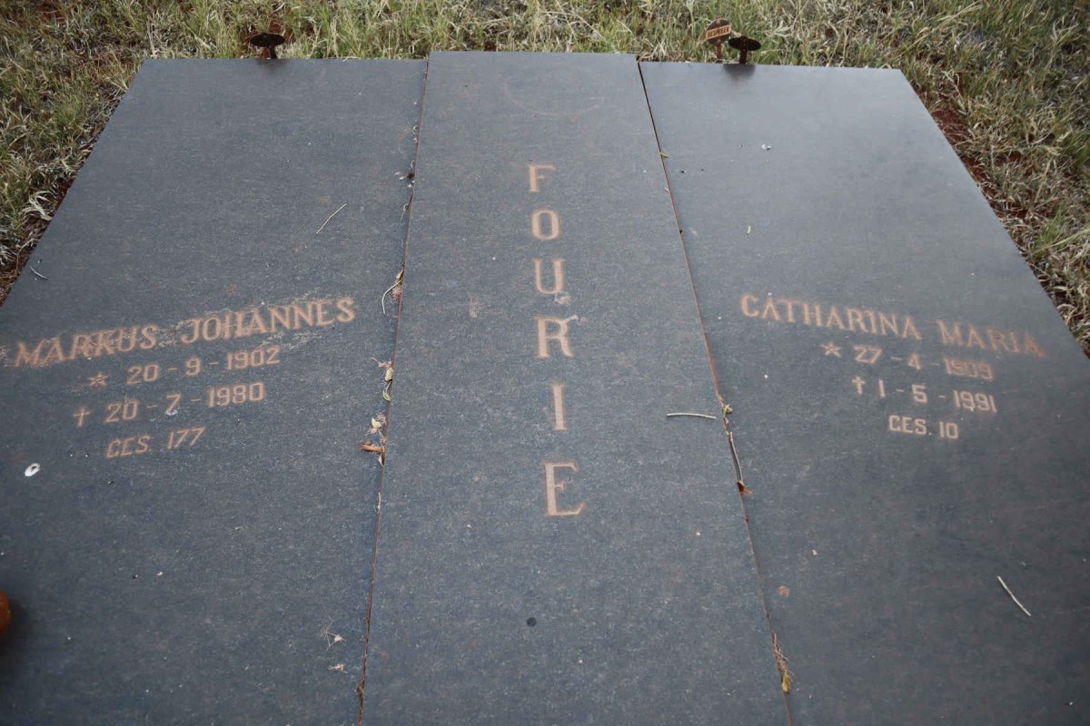 FOURIE Markus Johannes 1902-1980 &amp; Catharina Maria 1909-1991