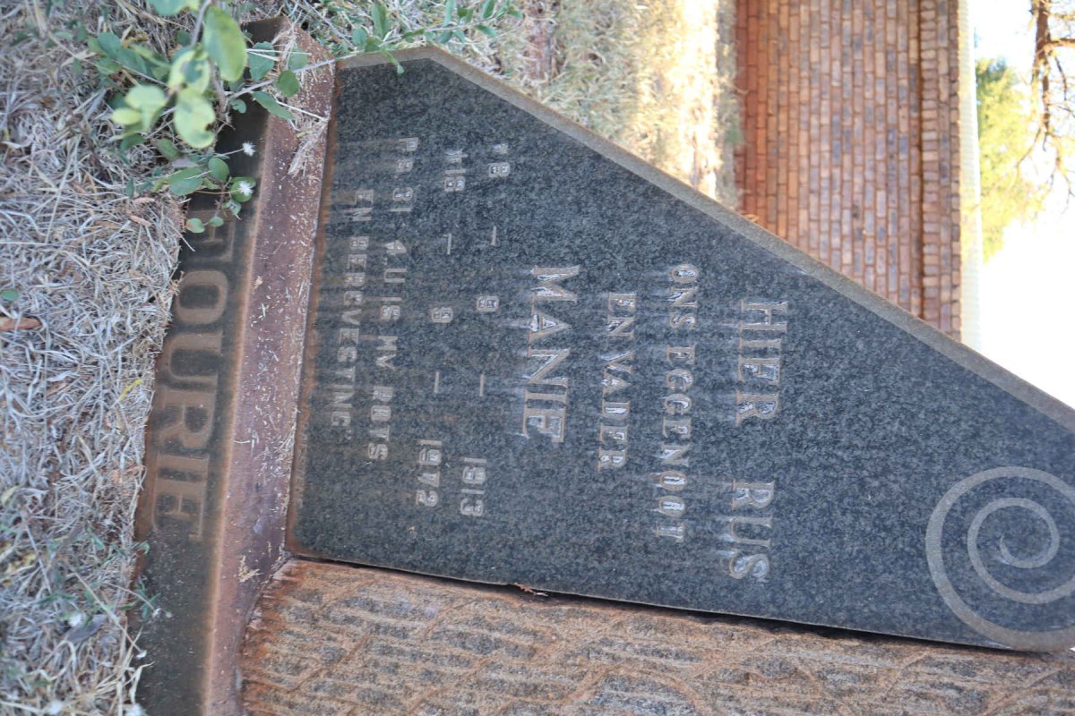 FOURIE Manie 1913-1972