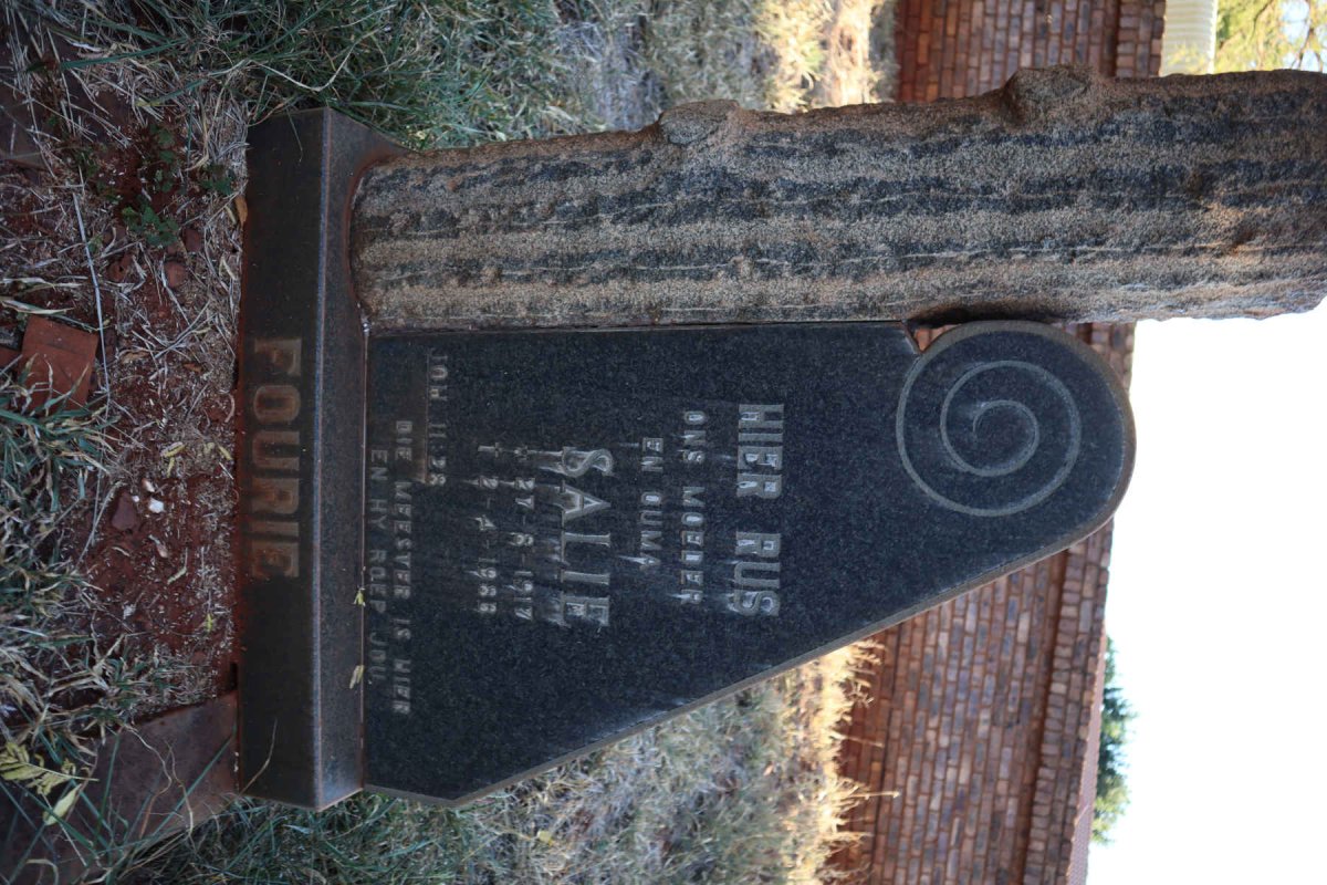 FOURIE Salie 1917-1986