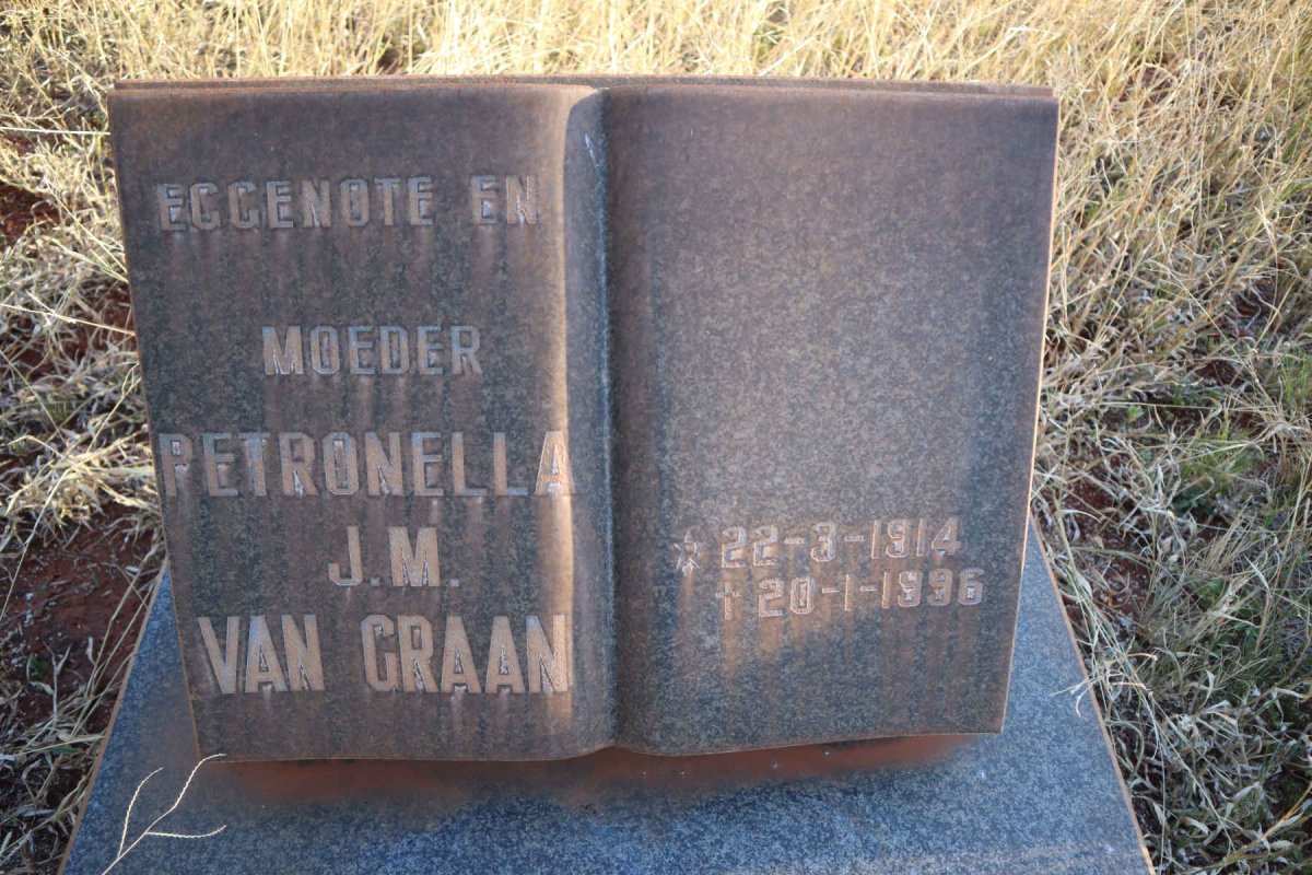GRAAN Petronella J.M., van 1914-1996