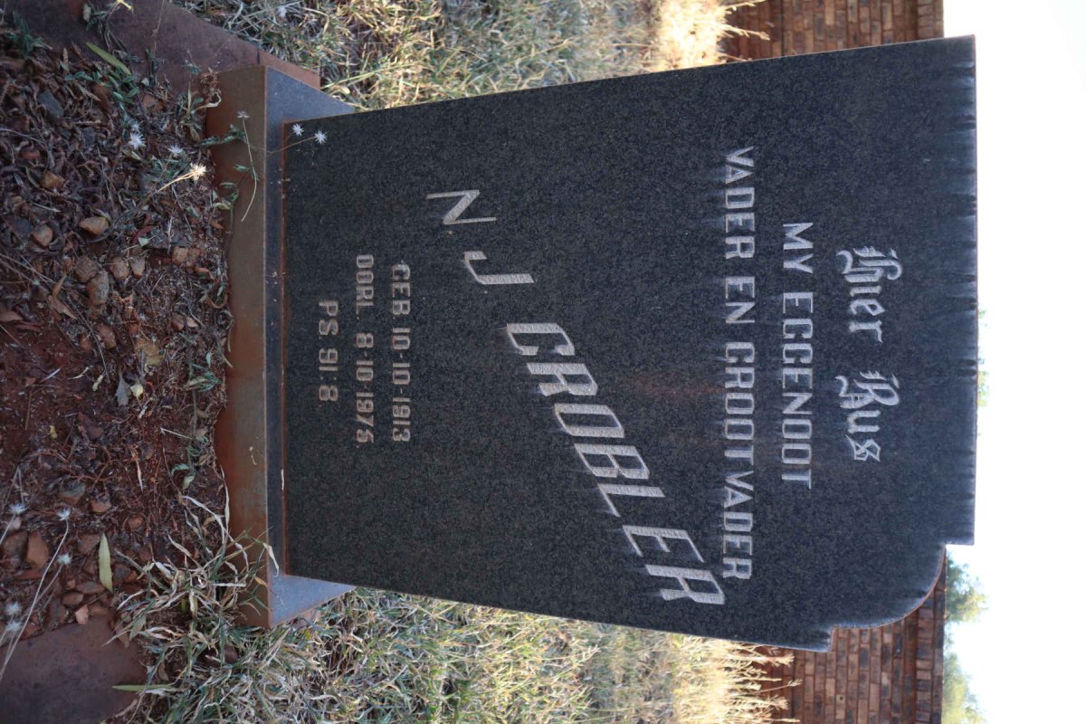 GROBLER N.J. 1913-1975