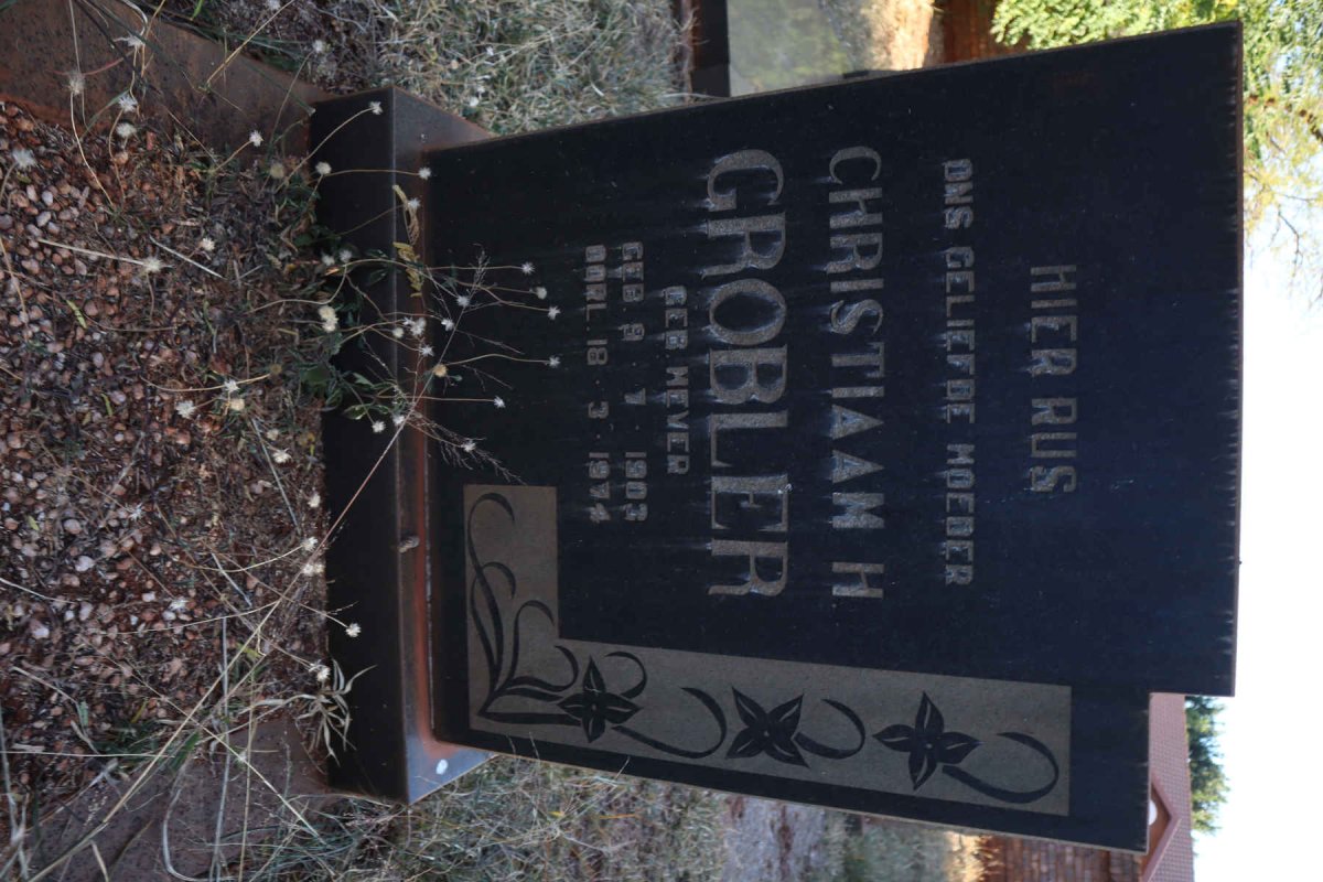 GROBLER Christiaan H. 1903-1974