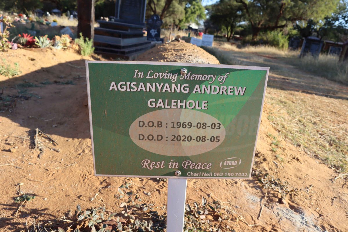 GALEHOLE Agisanyang Andrew 1969-2020
