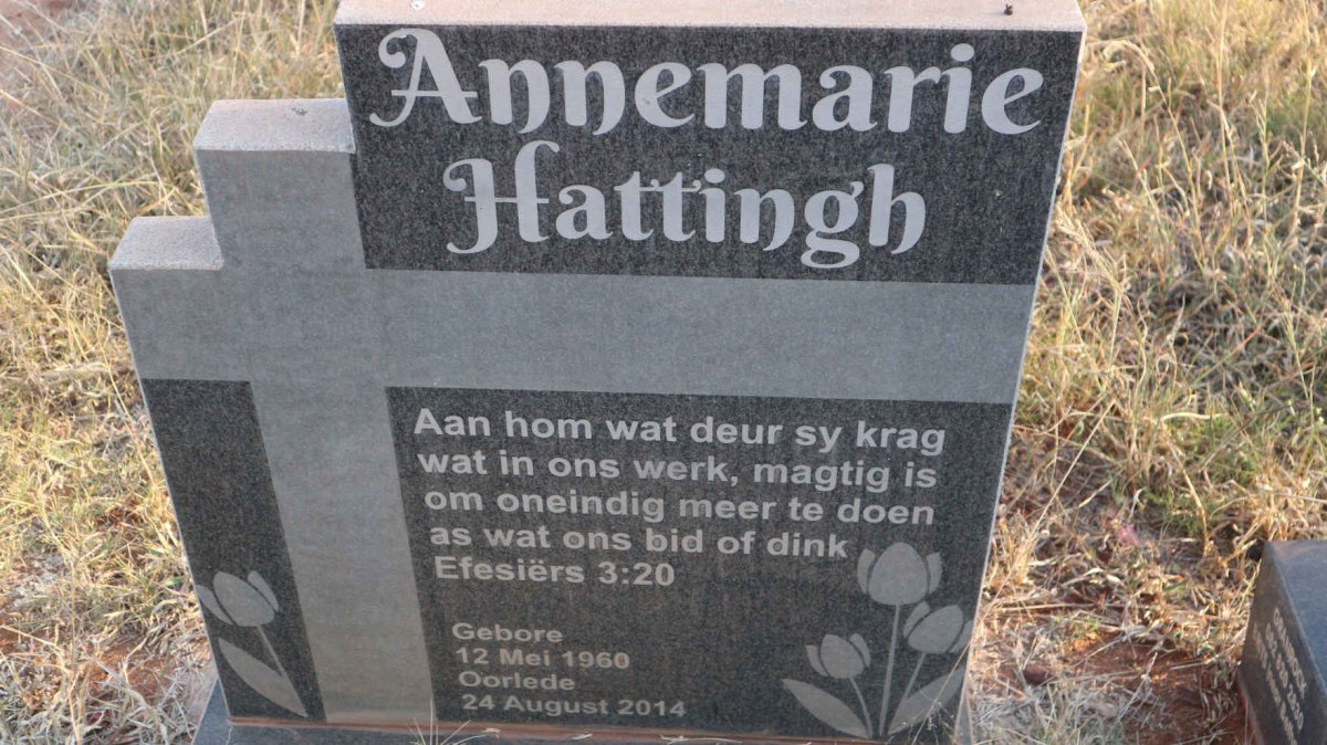 HATTINGH Annemarie 1960-2014