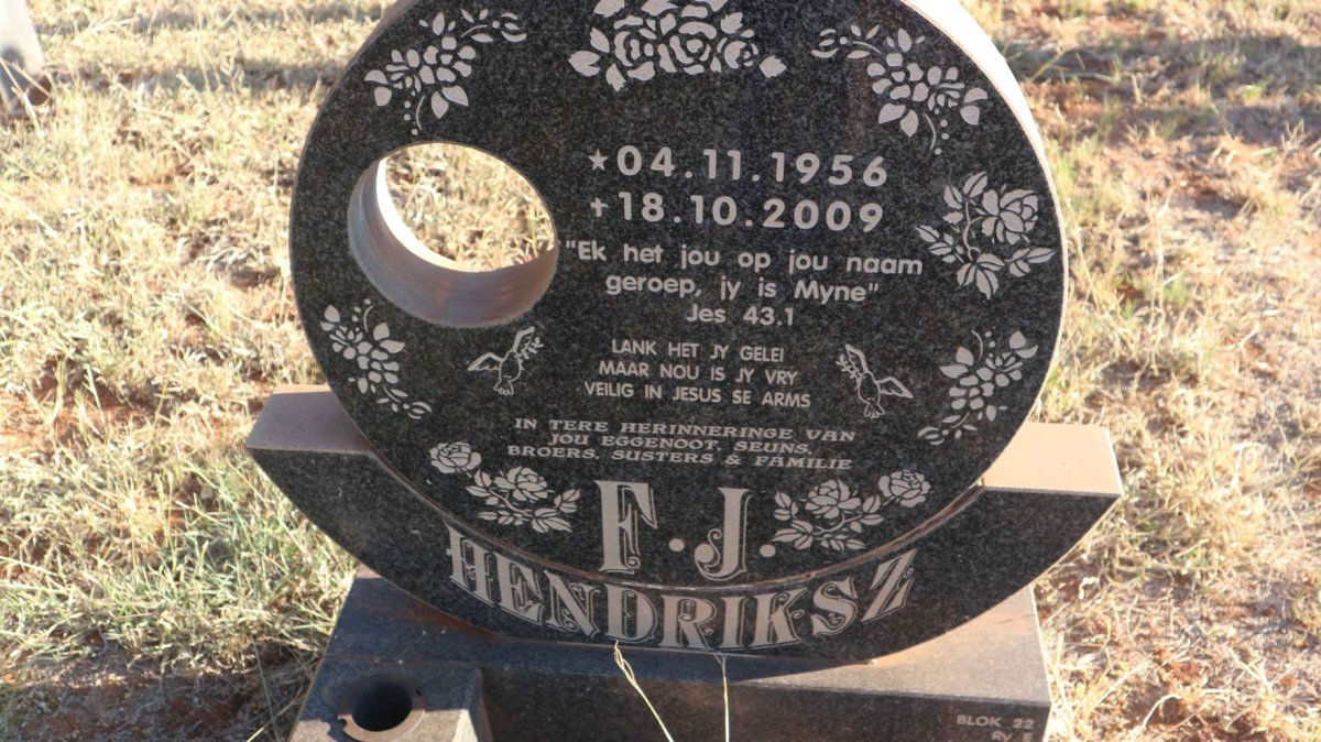 HENDRIKSZ F.J. 1956-2009