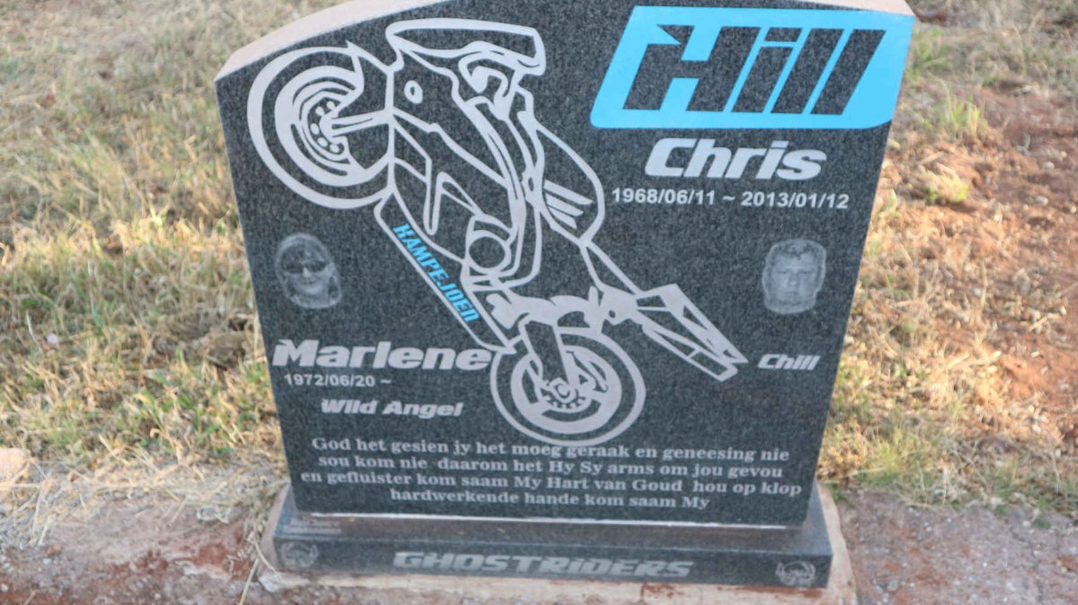 HILL Chris 1968-2013 &amp; Marlene 1972-