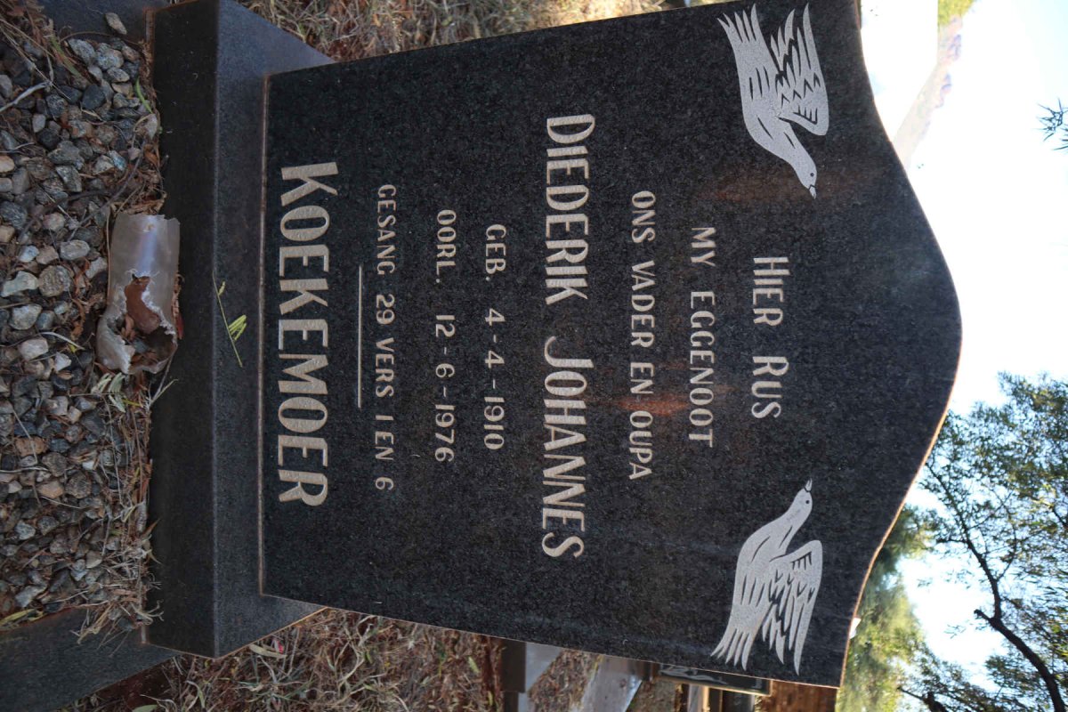 KOEKEMOER Diederik Johannes 1910-1976