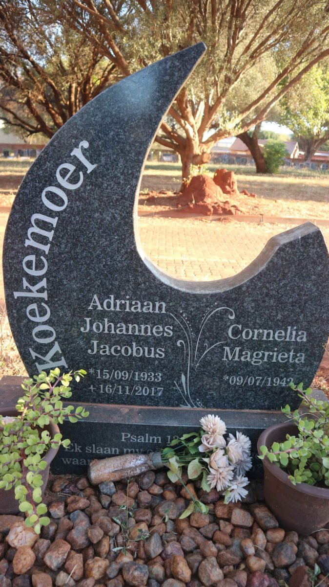 KOEKEMOER Adriaan Johannes Jacobus 1933-2017 &amp; Cornelia Magrieta 1942-