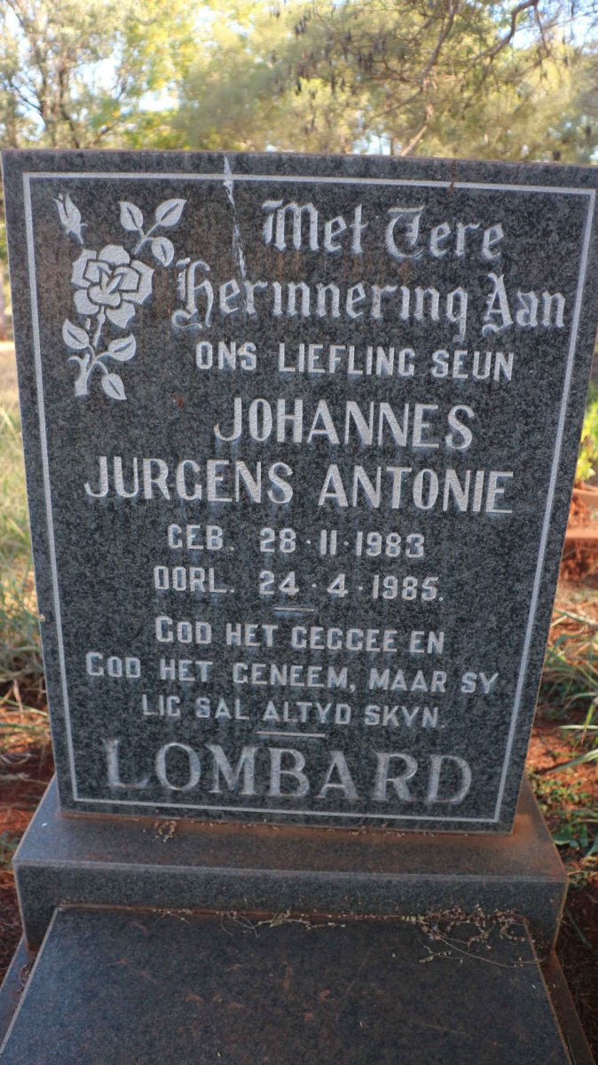 LOMBARD Johannes Jurgens Antonie 1983-1985