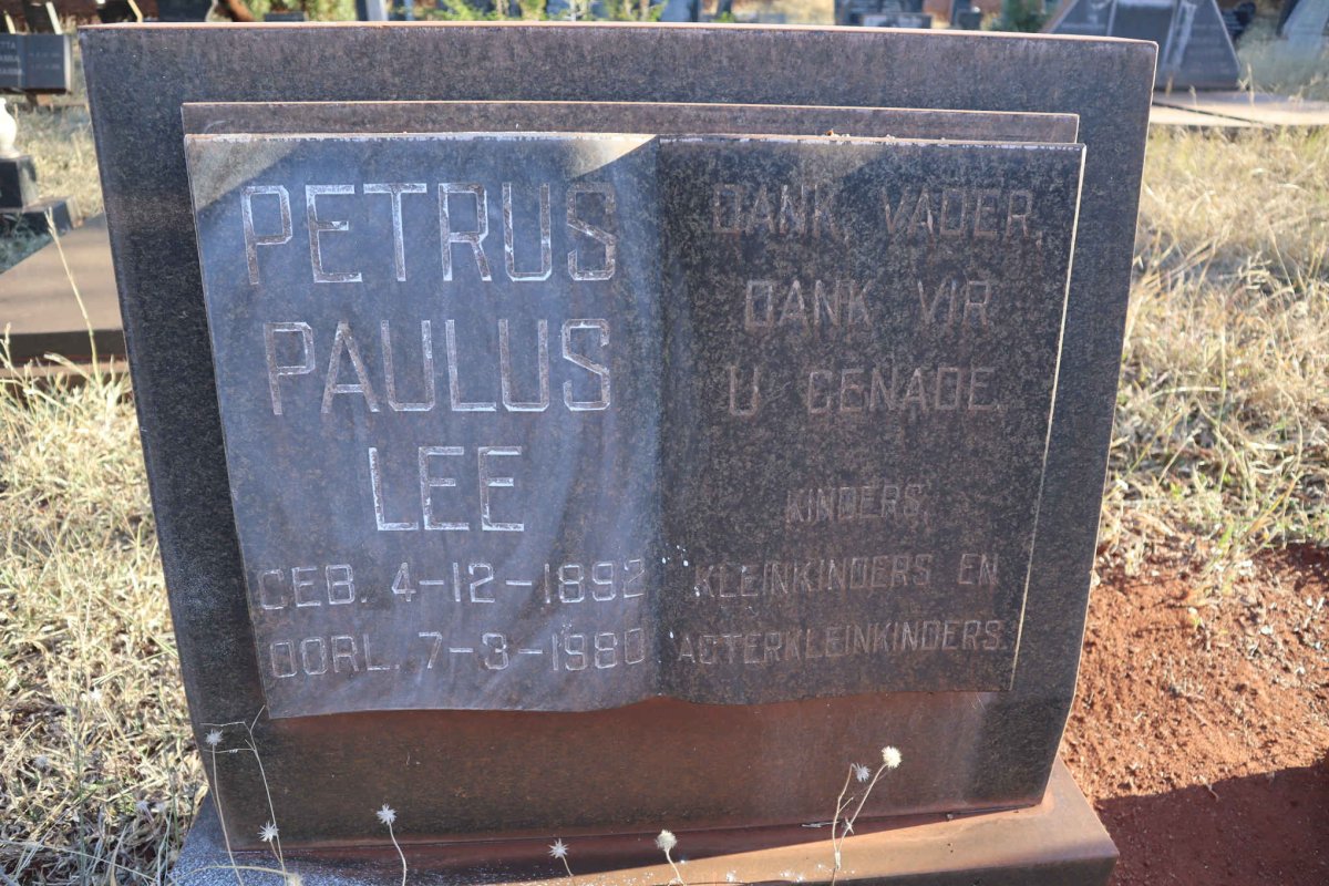 LEE Petrus Paulus 1892-1980