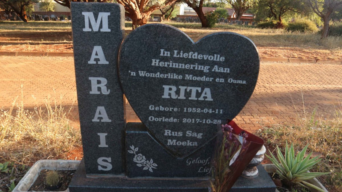 MARAIS Rita 1952-2017