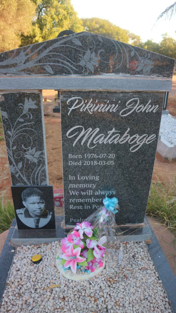 MATABOGE Pikinini John 1976-2018