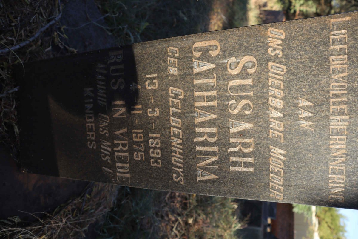 MEIRING Ernest 1891-1974 &amp; Susarh Catharina GELDENHUYS 1893-1975