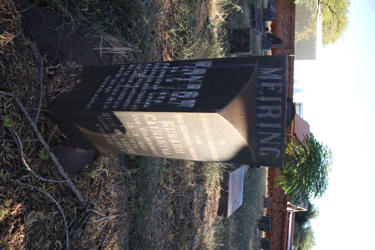 MEIRING Ernest 1891-1974 &amp; Susarh Catharina GELDENHUYS 1893-1975