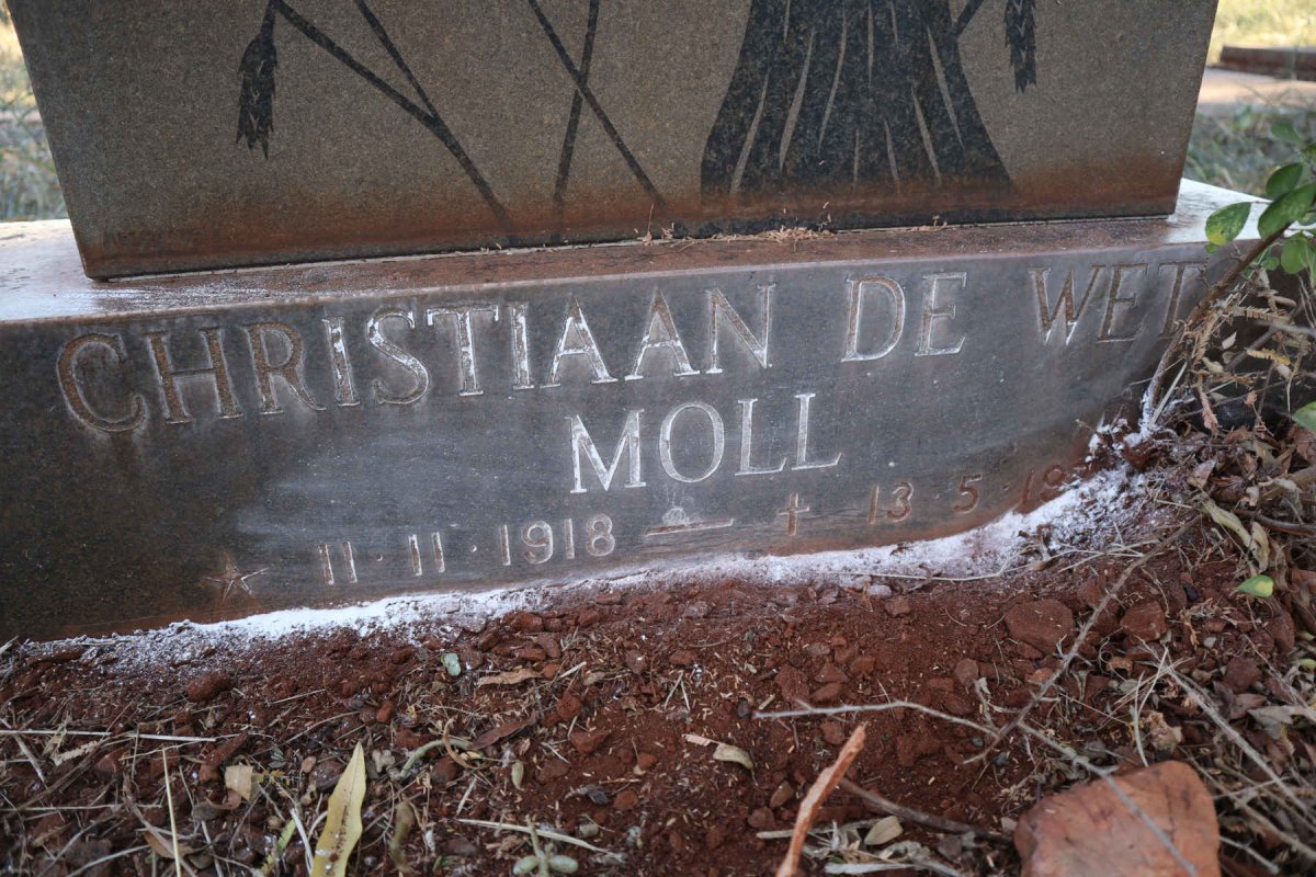 MOLL Christiaan de Wet 1918-19?
