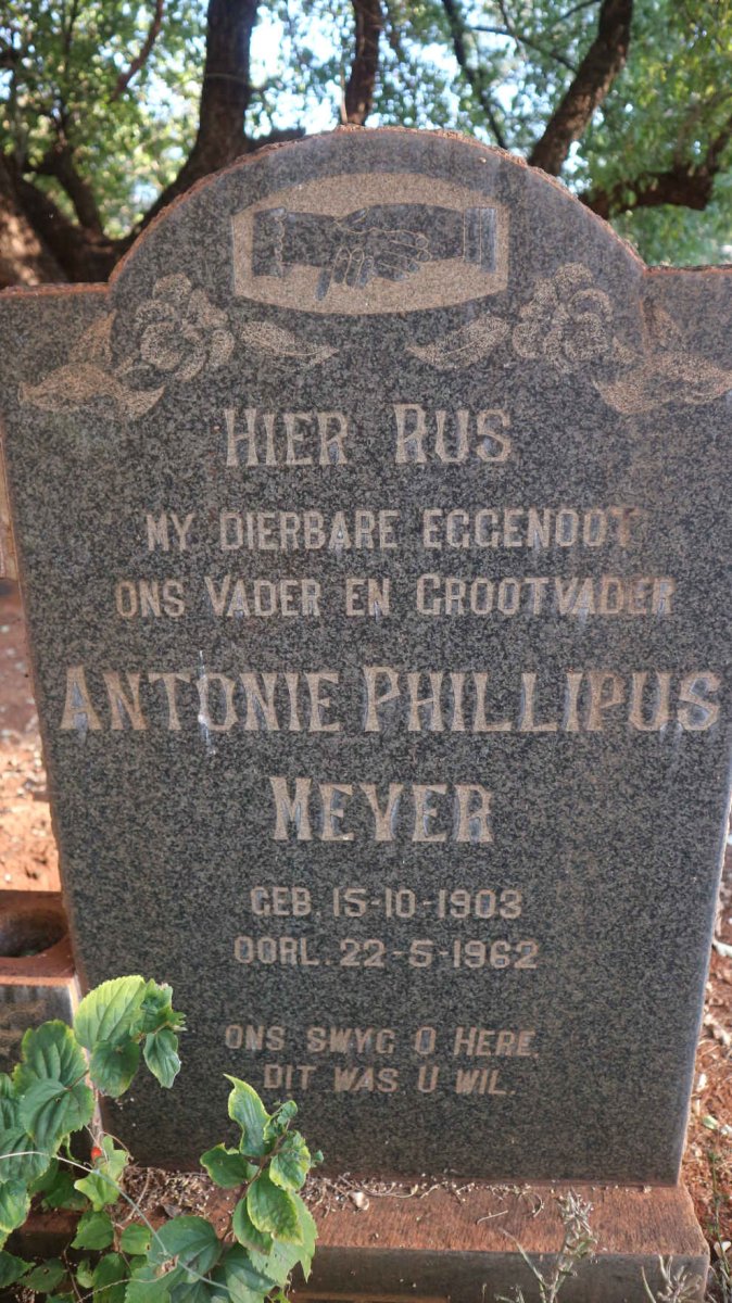 MEYER Antonie Phillipus 1903-1962