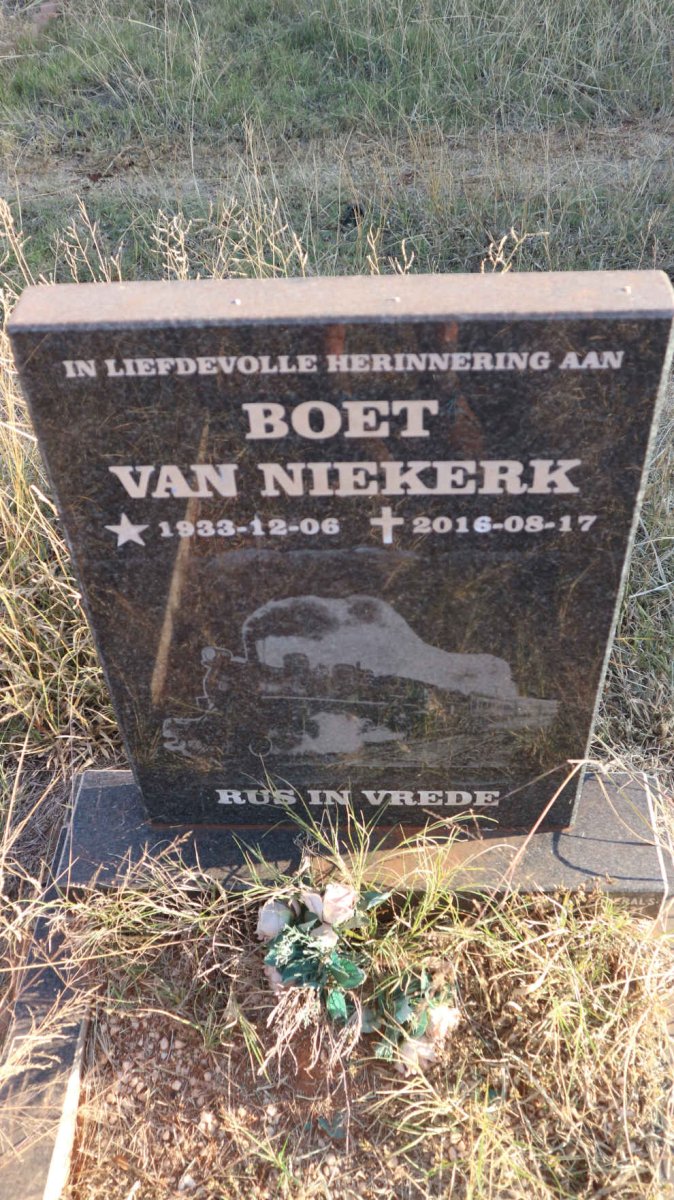 NIEKERK Boet, van 1933-2016