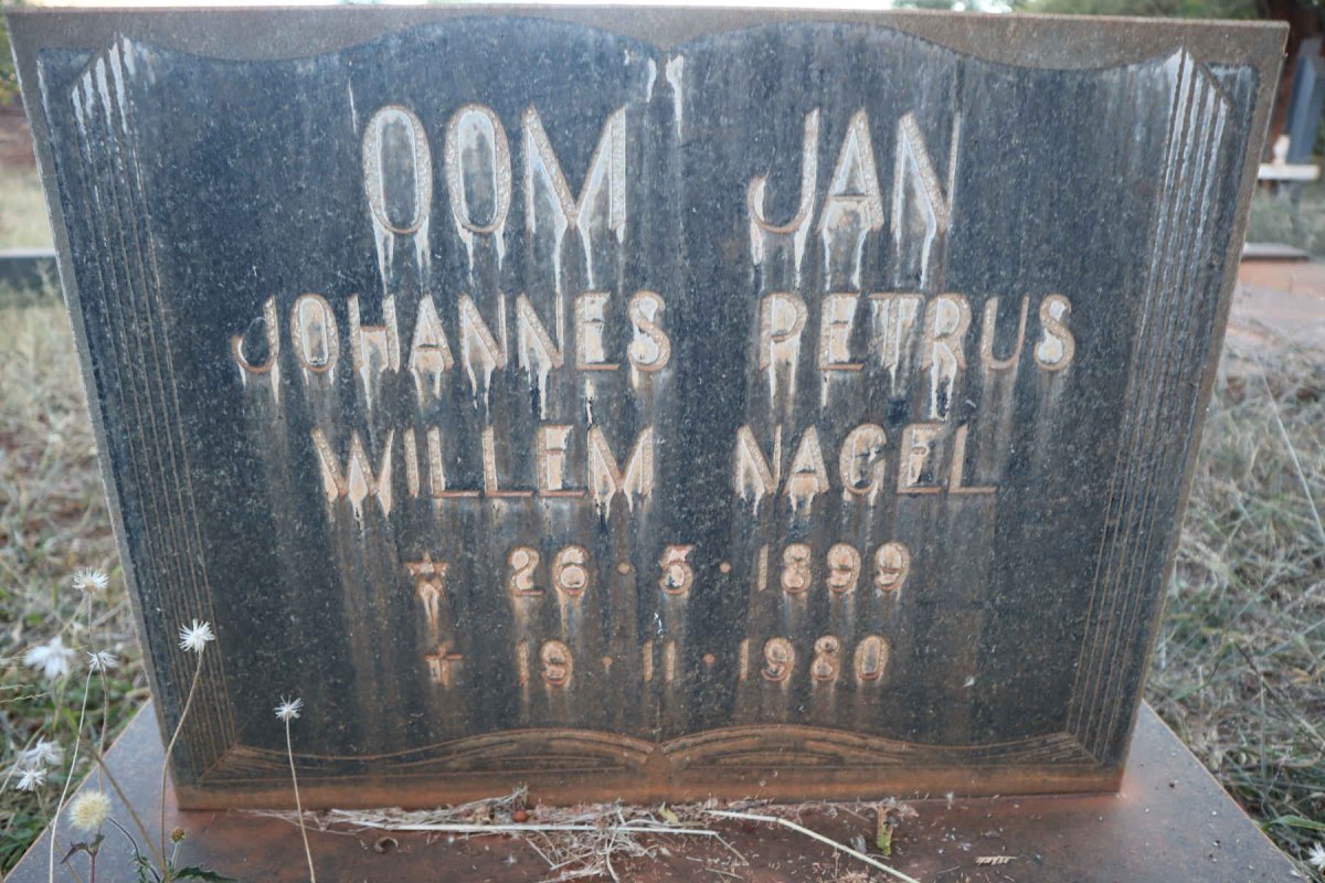 NAGEL Johannes Petrus Willem 1899-1980