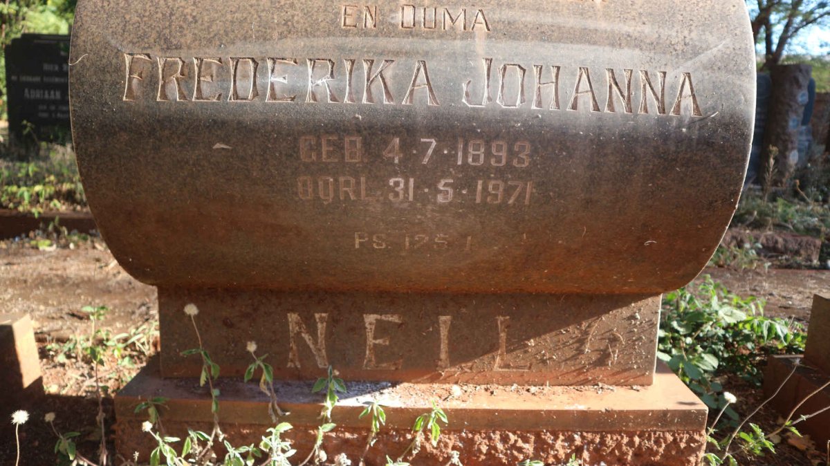 NELL Frederika Johanna 1893-1971