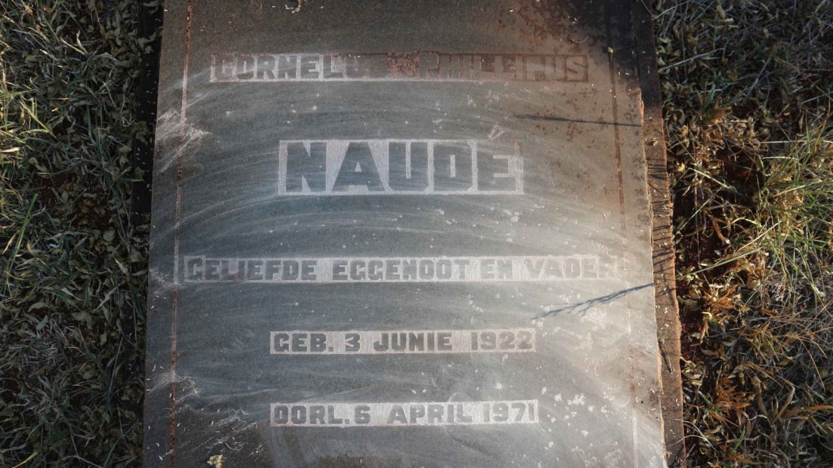 NAUDE Cornelus Phillipus 1922-1971