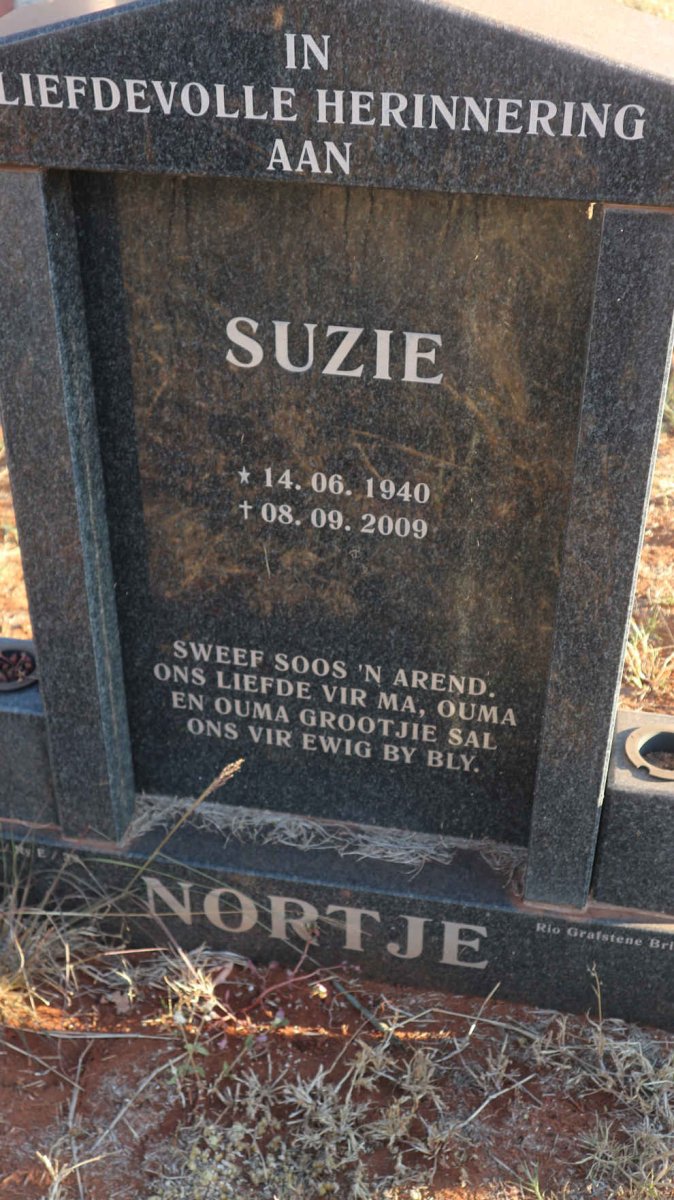 NORTJE Suzie 1940-2009
