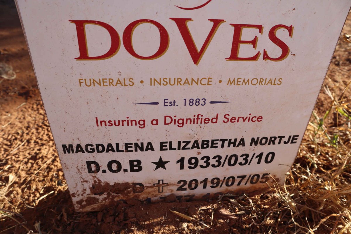 NORTJE Magdalena Elizabetha 1933-2019