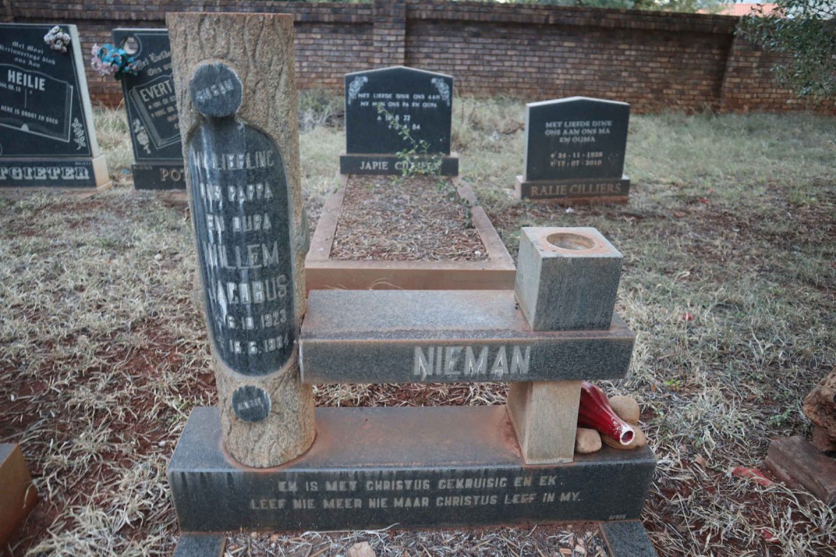 NIEMAN Willem Jacobus 1923-1984
