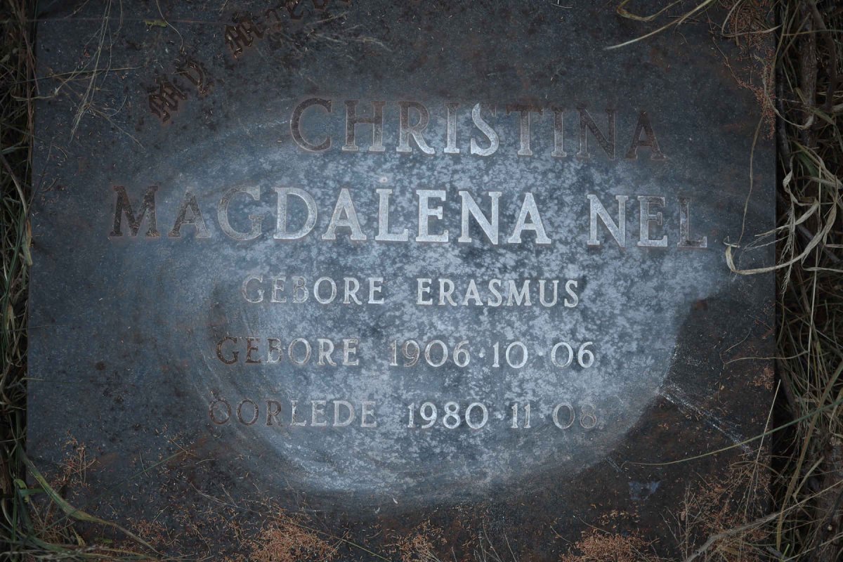 NEL Christina Magdalena nee ERASMUS 1906-1980
