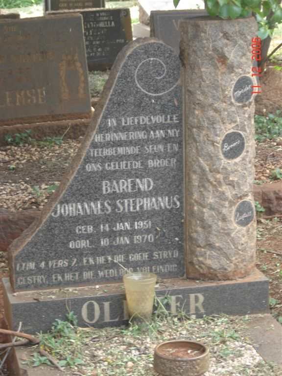 OLIVIER Barend Johannes Stephanus 1951-1970