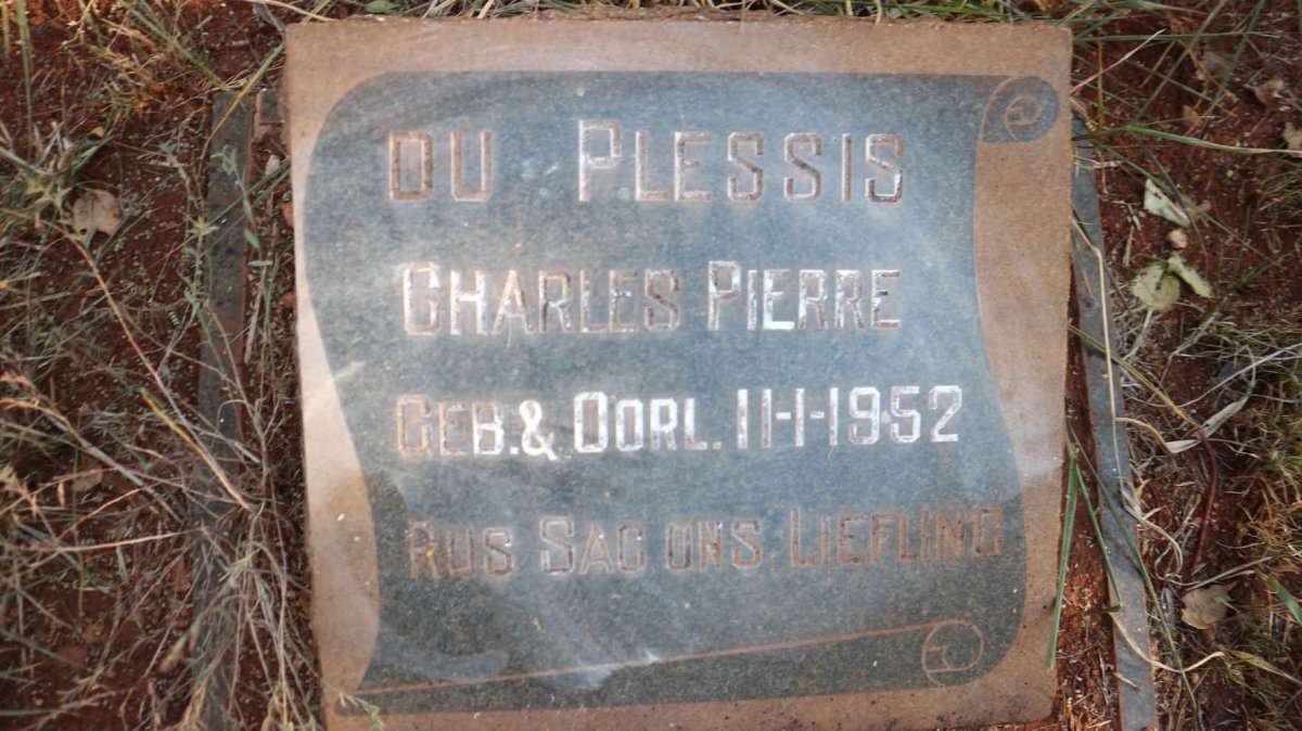 PLESSIS Charles Pierre, du 1952-1952