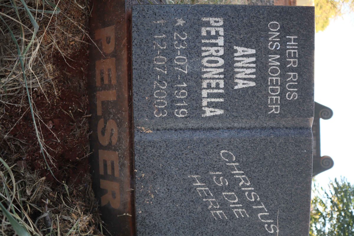 PELSER Anna Petronella 1919-2003