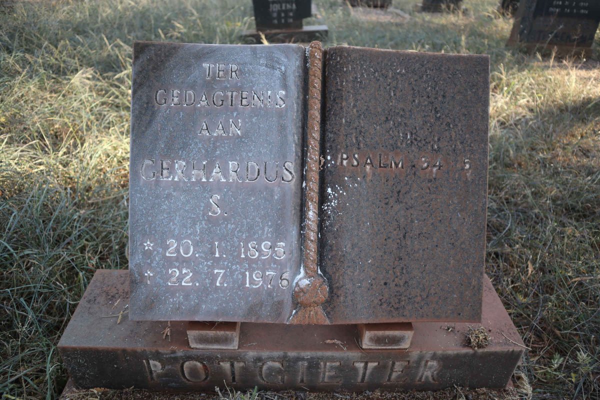POTGIETER Gerhardus S. 1895-1976