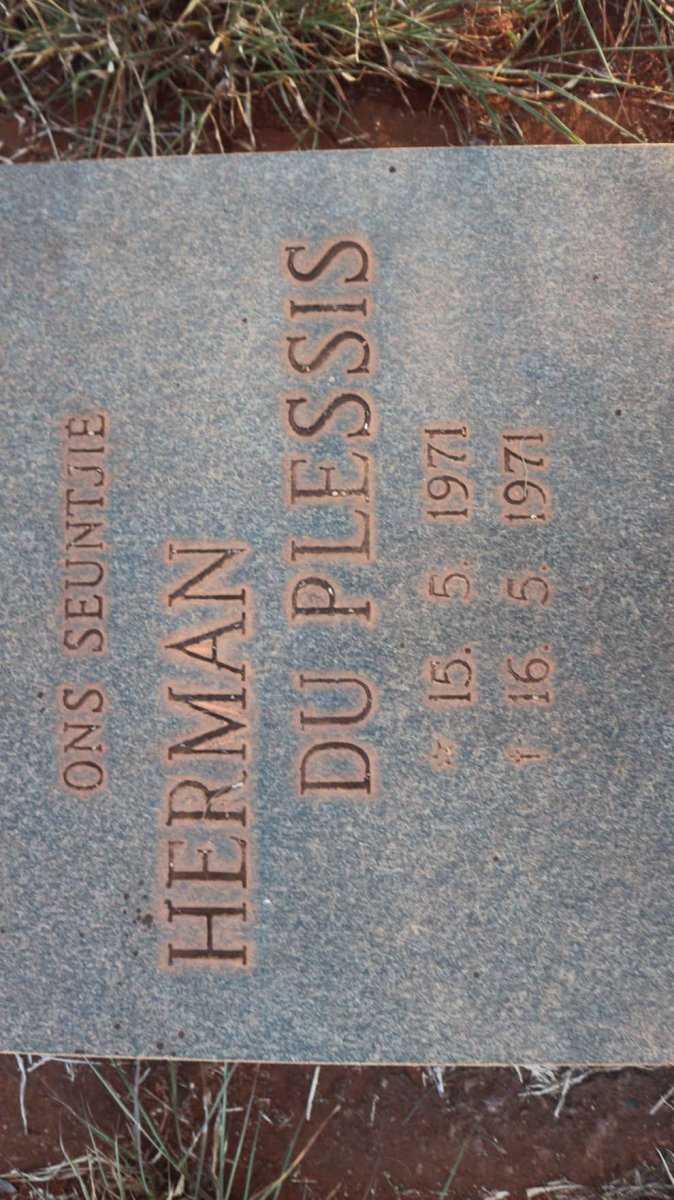 PLESSIS Herman, du 1971-1971