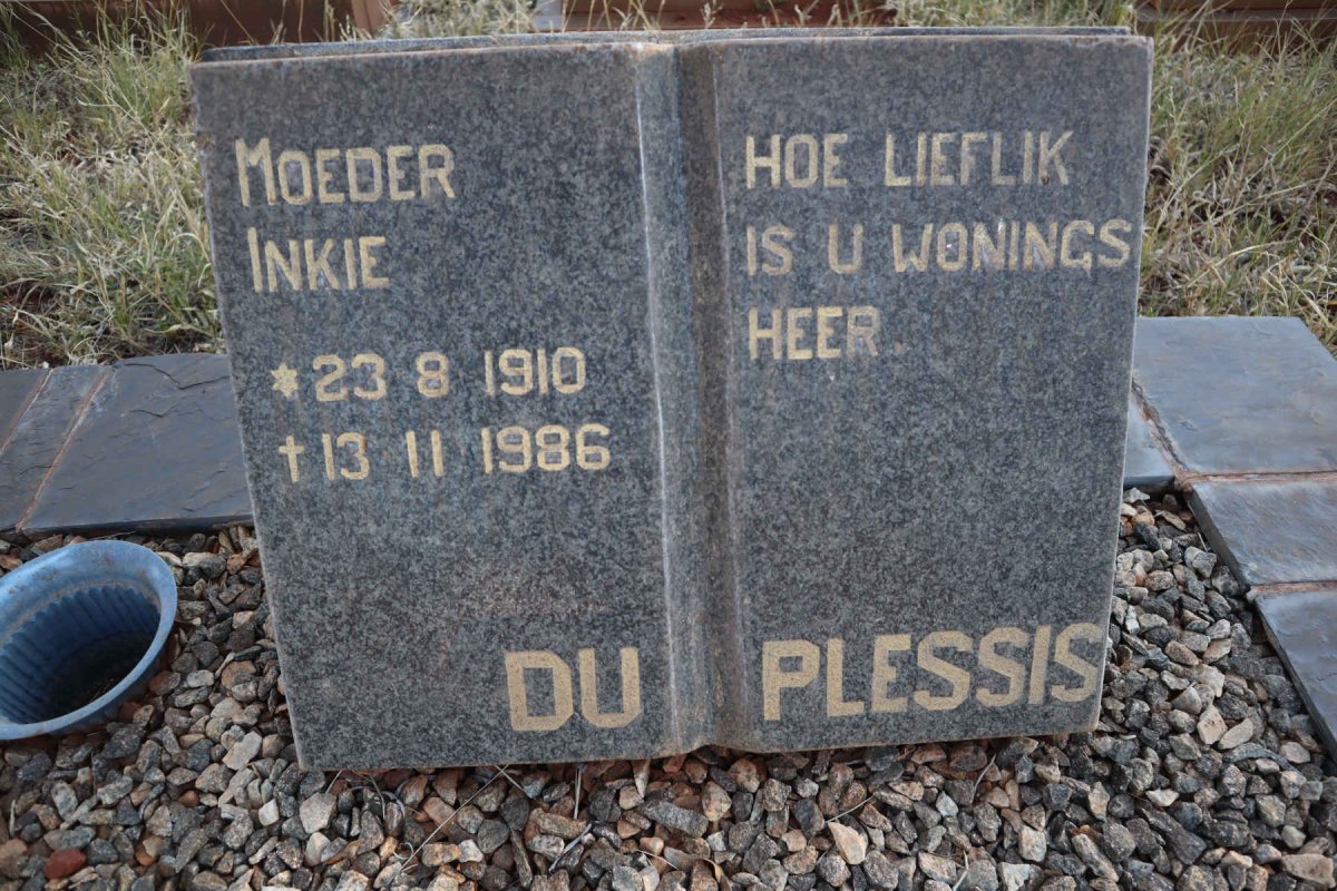 PLESSIS Inkie, du 1910-1986
