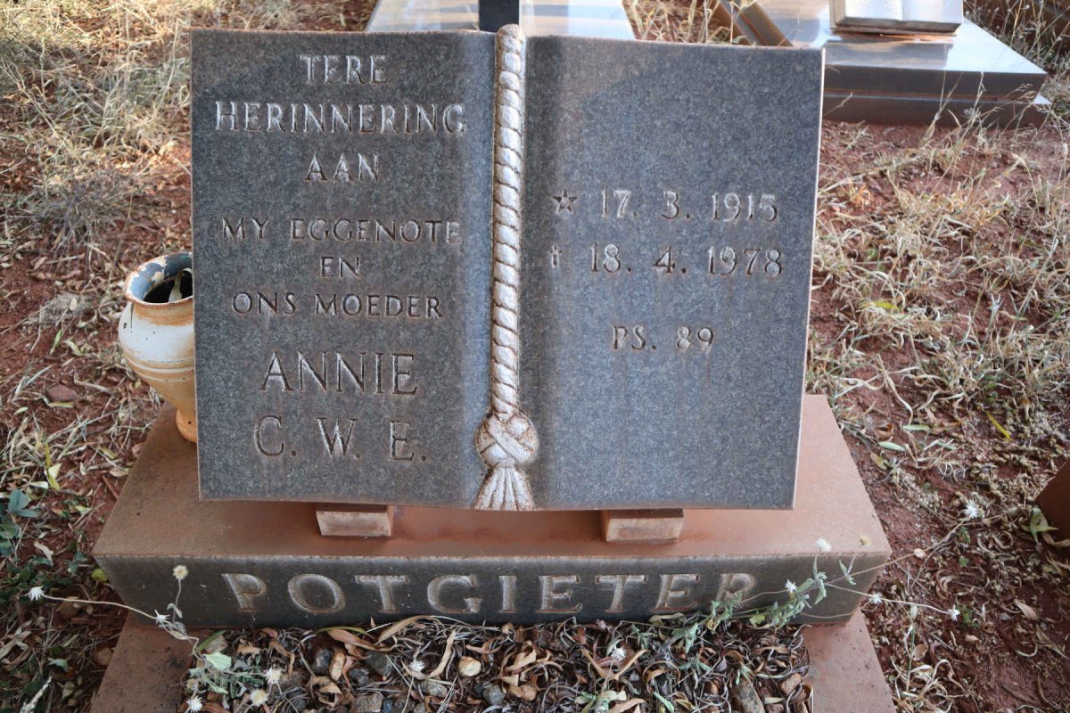 POTGIETER Annie C.W.E. 1915-1978