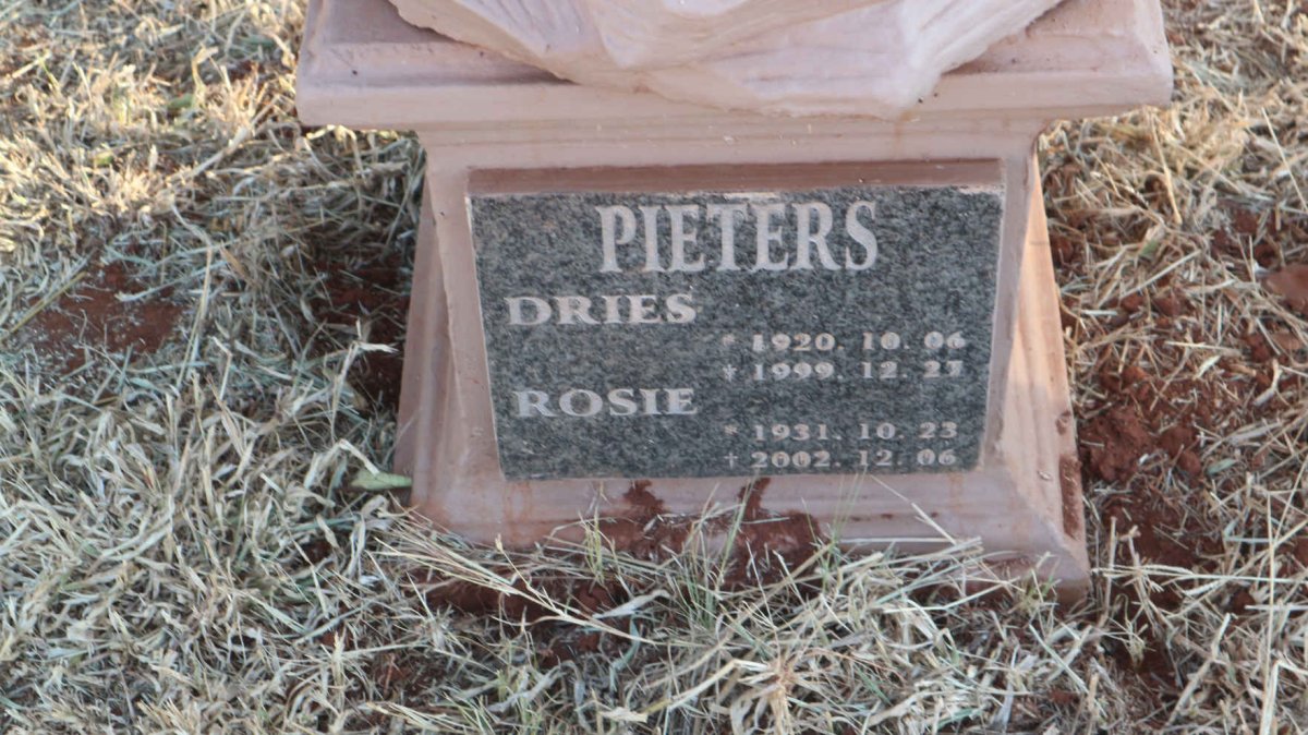 PIETERS Dries 1920-1999 &amp; Rosie 1931-2002