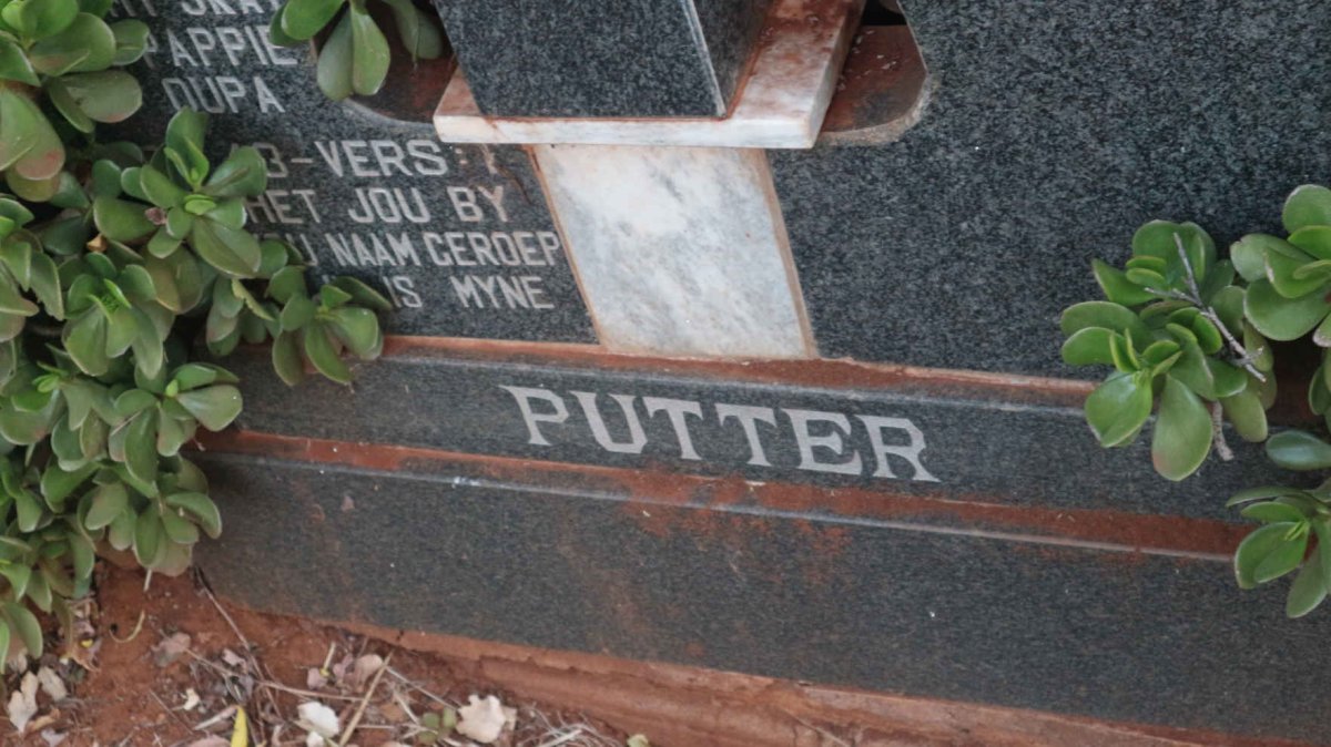 PUTTER Chris 1926-1994 &amp; Marietjie 1933-2017