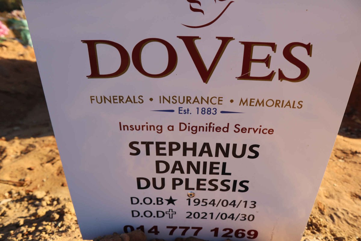 PLESSIS Stephanus Daniel, du 1954-2021