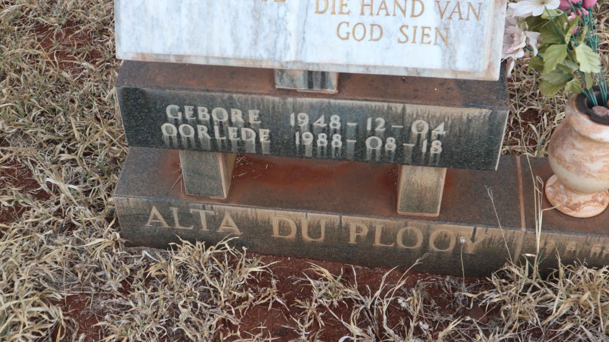 PLOOY Alta, du 1948-1988