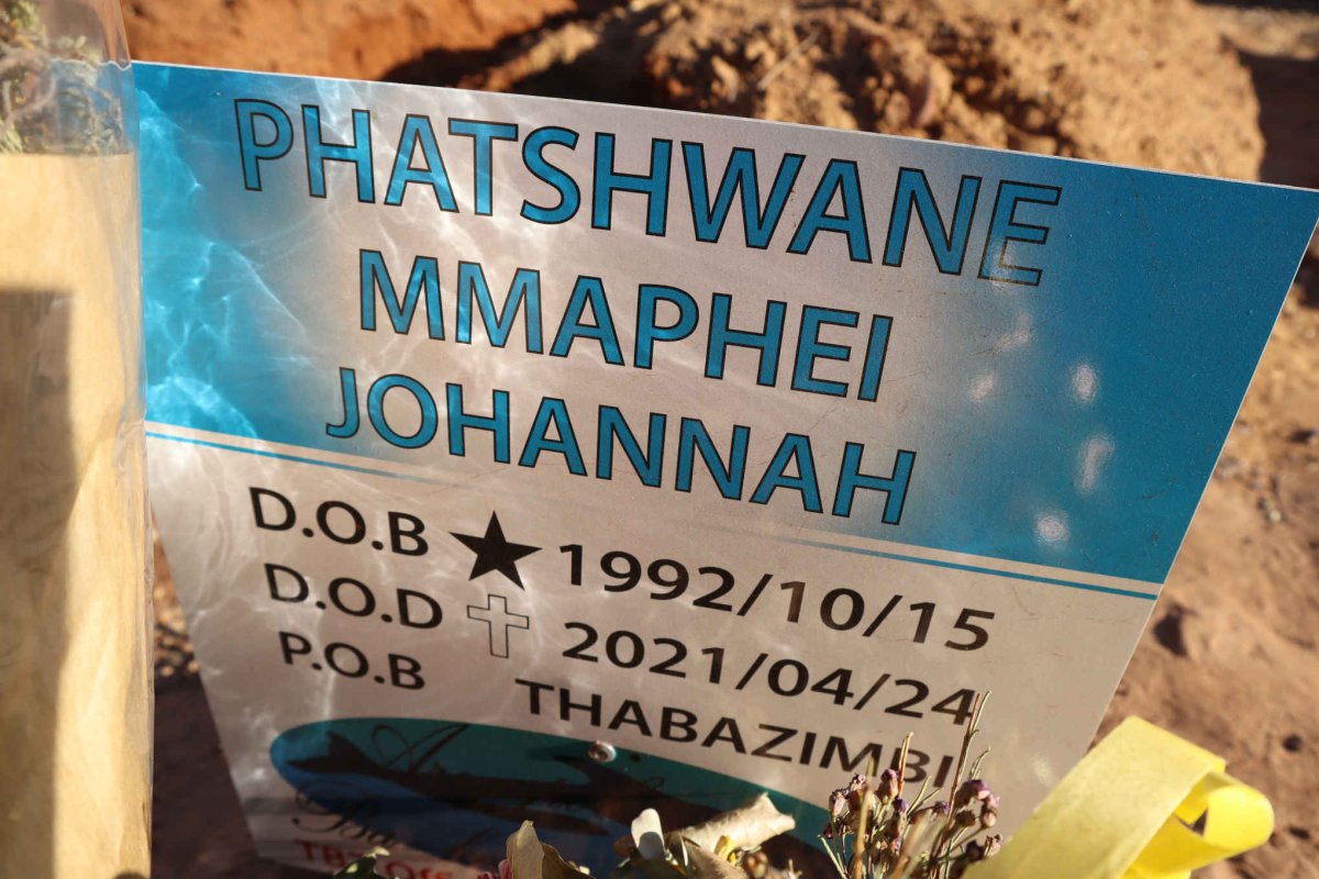 PHATSHWANE Mmaphei Johannah 1992-2021