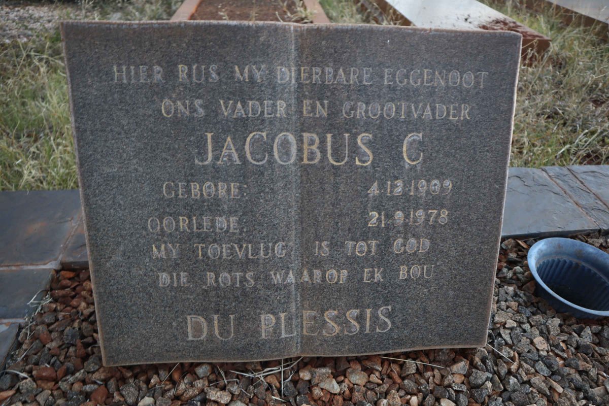 PLESSIS Jacobus C., du 1909-1978