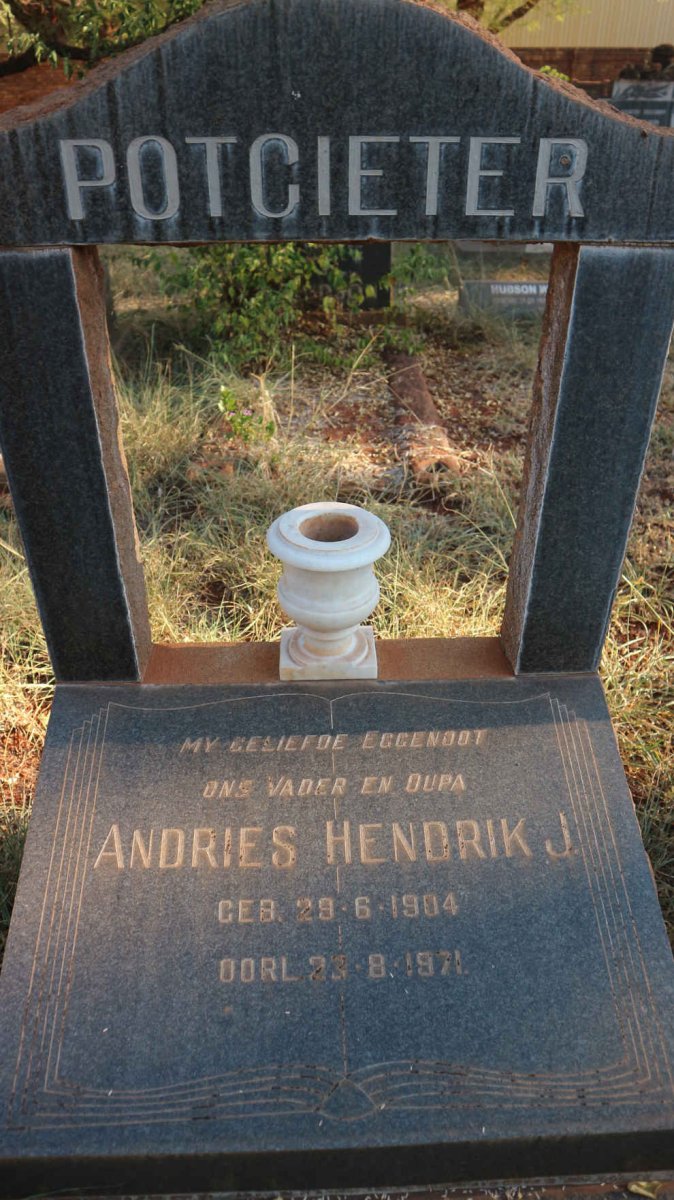 POTGIETER Andries Hendrik J. 1904-1971