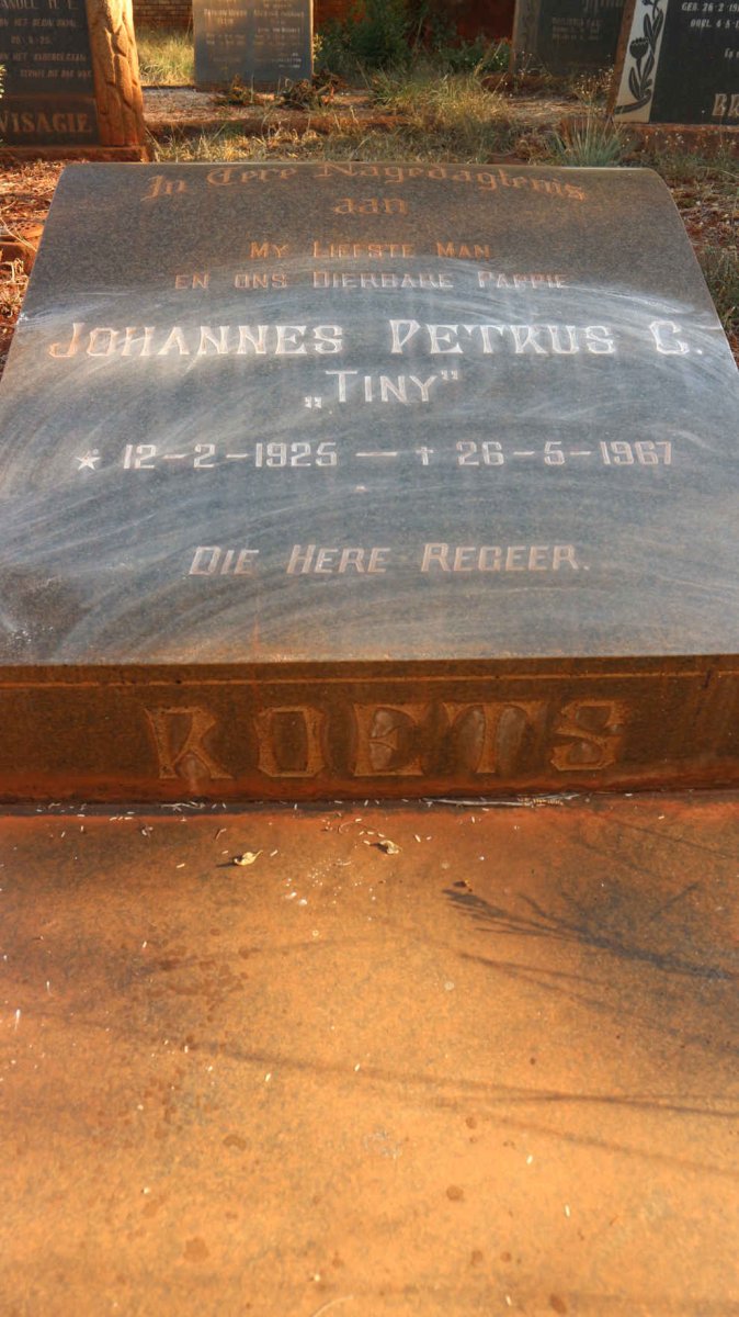 ROETS Johannes Petrus C. 1925-1967