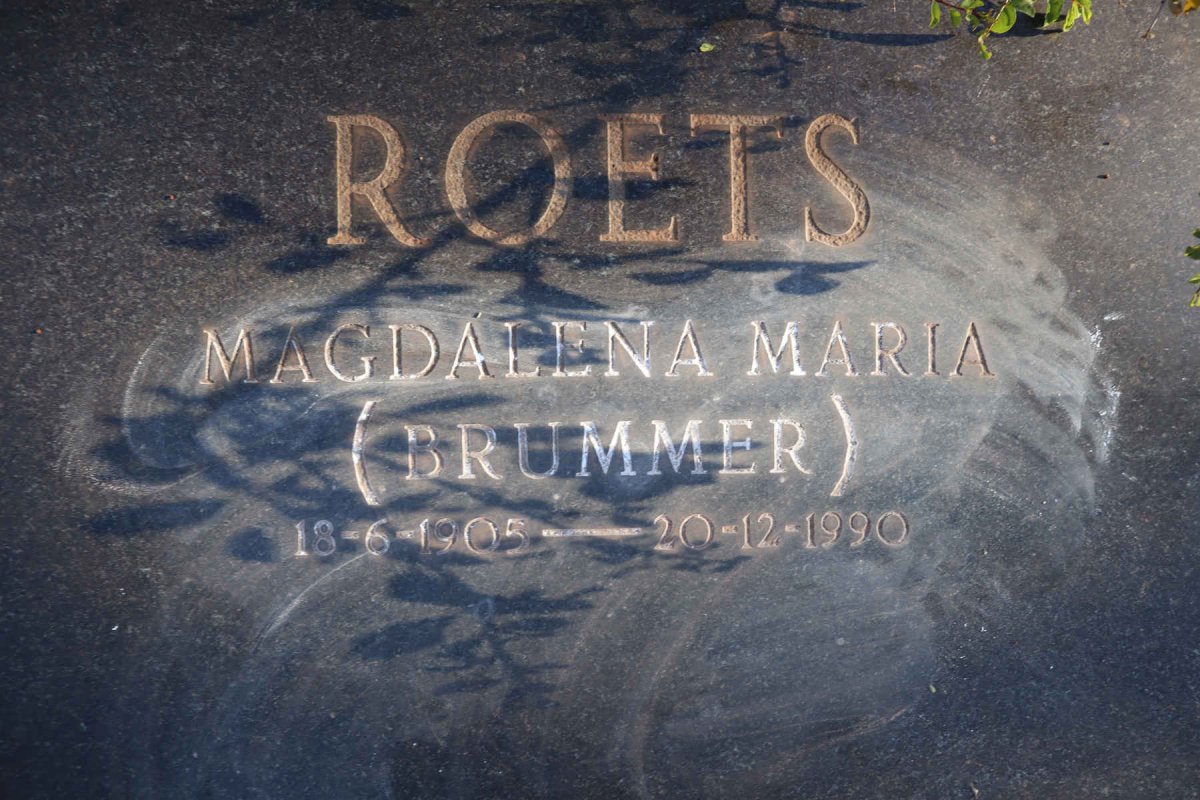 ROETS Magdalena Maria nee BRUMMER 1905-1990