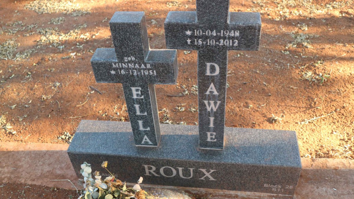 ROUX Dawie 1948-2012 &amp; Ella MINNAAR 1951-
