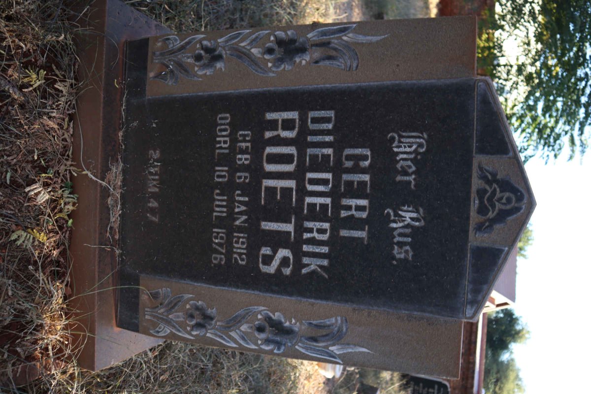 ROETS Gert Diederik 1912-1976