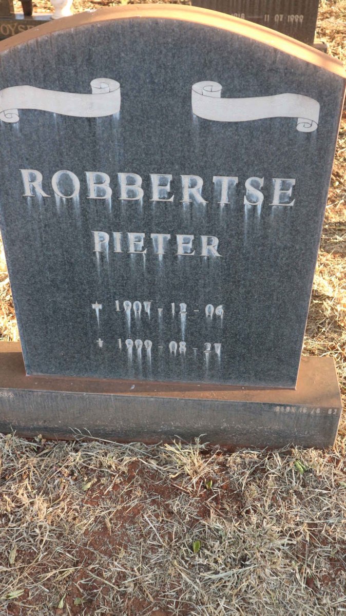 ROBBERTSE Pieter 1907-1999