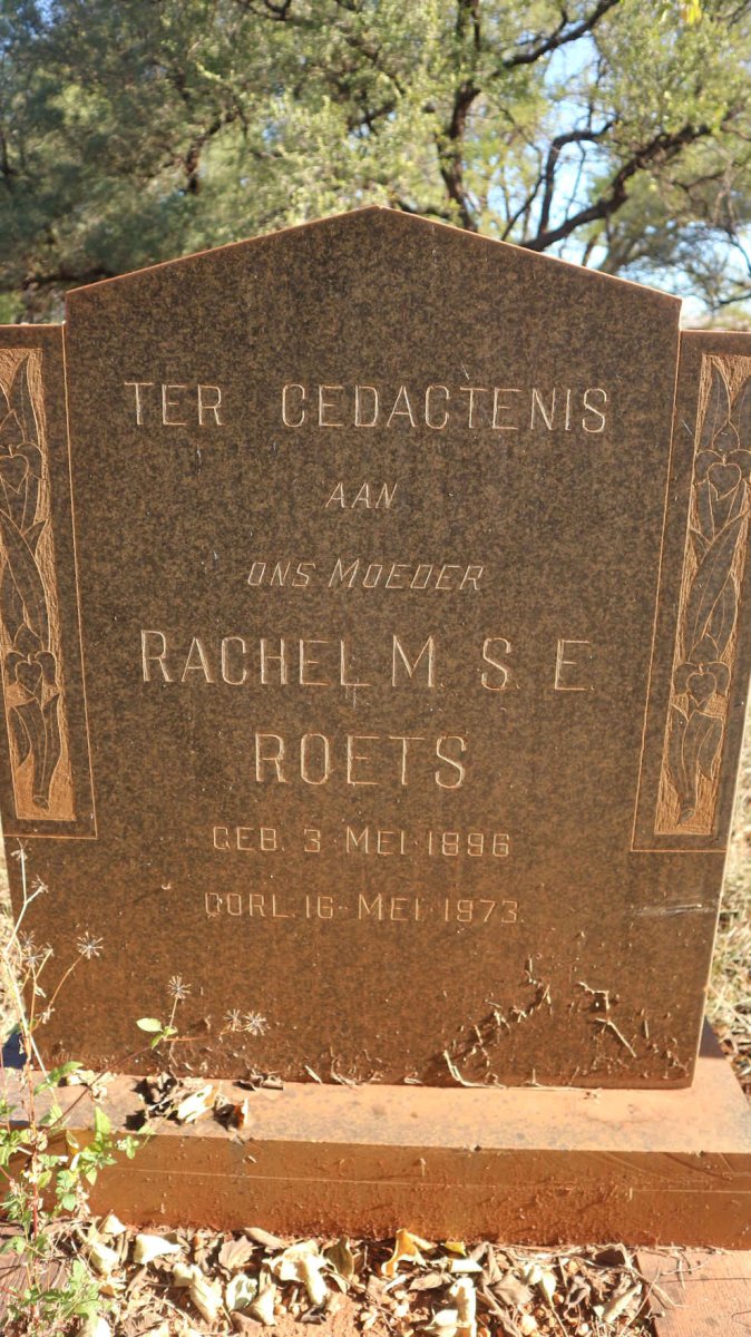 ROETS Rachel M.S.E. 1896-1973