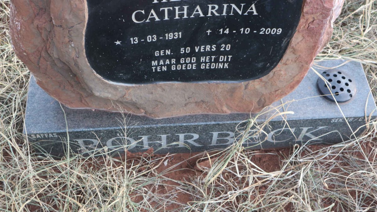 ROHRBECK Albert Gustav 1927-1998 &amp; Helena Catharina 1931-2009