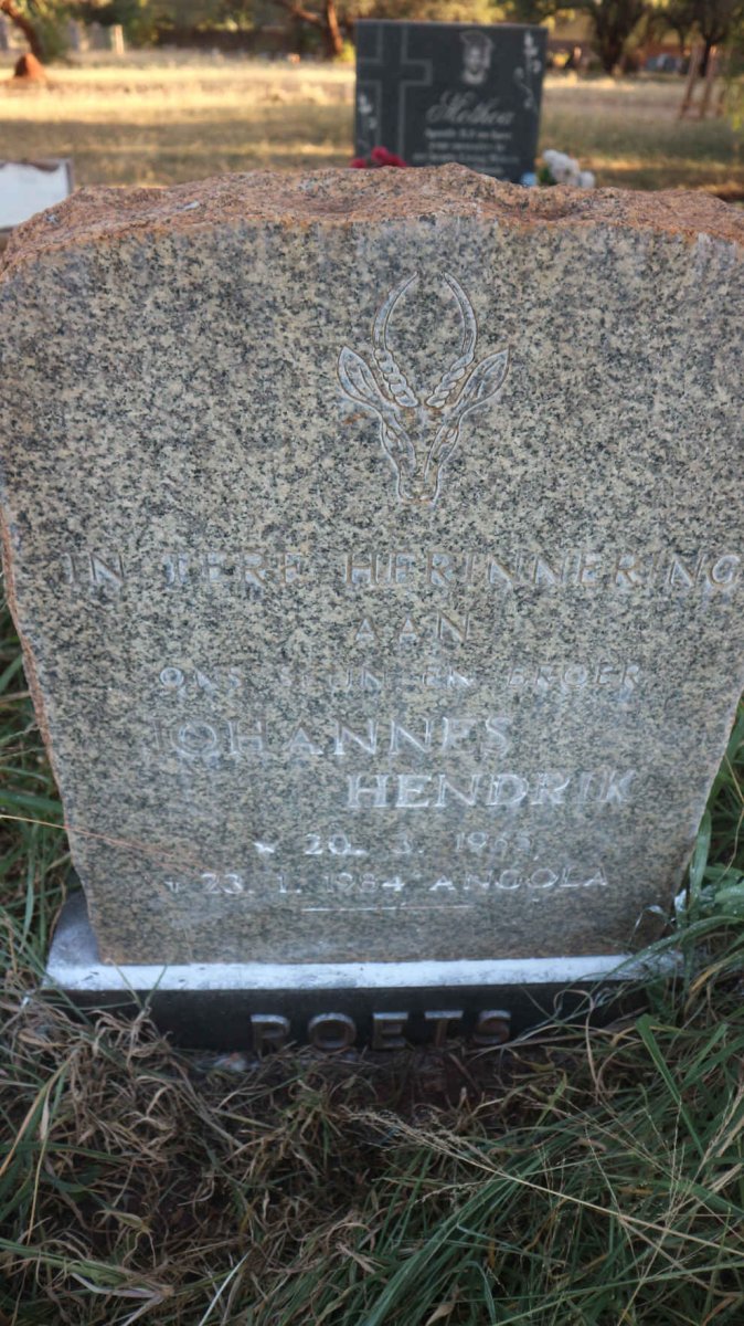 ROETS Johannes Hendrik 1965-1984